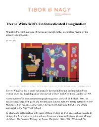 Trevor Winkfield's Undomesticated Imagination