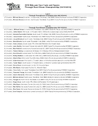 2018 Web.Com Tour Facts and Figures Page 1 of 10 Through Rust-Oleum Championship (06/10/2018)