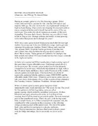 BUYING an ACOUSTIC GUITAR (Musician - Jan 1990 Pg 79) Alan Di Perna