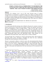 Finding International Fisher Effect to Determine