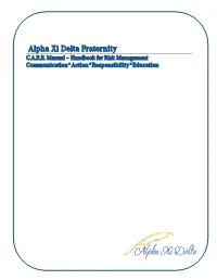 Alpha Xi Delta Fraternity C.A.R.E