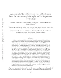 Anatomical Atlas of the Upper Part of the Human Head for Electroencephalography and Bioimpedance Applications
