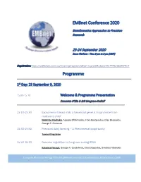 Embnet Conference 2020 Programme