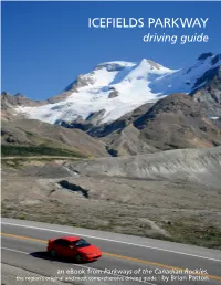 ICEFIELDS PARKWAY Driving Guide