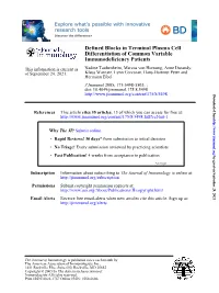Immunodeficiency Patients Differentiation of Common Variable