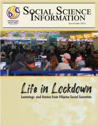 Learnings and Stories from Filipino Social Scientists