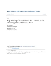 Map-Making of Plant Biomass and Leaf Area Index for Management of Protected Areas Loretta Gratani University of Rome "La Sapienza"