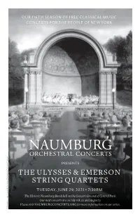 The Ulysses & Emerson String Quartets