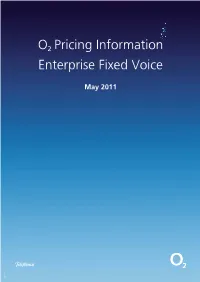 Ø Pricing Information Enterprise Fixed Voice