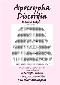 Apocrypha Discordiadiscordia Ðe Seconde Edityon