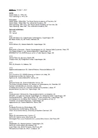 AVPD CV Version 1, 2021 AVPD Aslak Vibæk, B. 1974, DK Peter