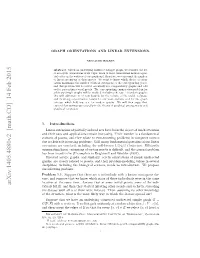 Graph Orientations and Linear Extensions