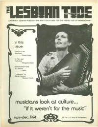 "If It Weren't for the Music"