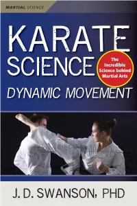 Karate Science: Dynamic Movement