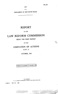 Limitation of Actions (L.R.C