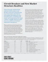 Circuit Breakers and New Market Structure Realities