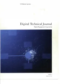 Digital Technical Journal, Number 5, September 1987: Vaxcluster Systems