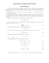 Equations of Stellar Structure and the Virial Theorem