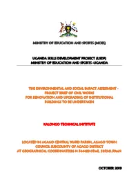 Moes) Uganda Skills Development Project (Usdp