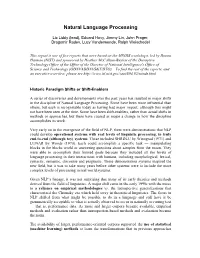Natural Language Processing