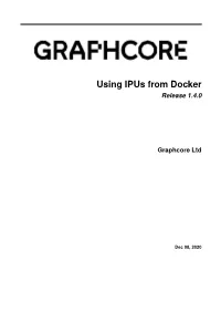 Using Ipus from Docker Release 1.4.0