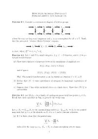 Wise 20/21 Algebraic Topology I Exercise Sheet 8 (Due January 13)