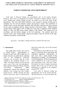 Coral Reef Habitat Changing Assessment of Derawan Islands, East Kalimantan, Using Remote Sensing Data