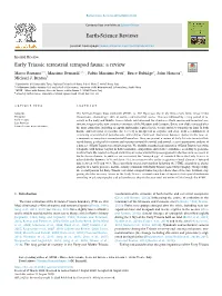 Early Triassic Terrestrial Tetrapod Fauna a Review
