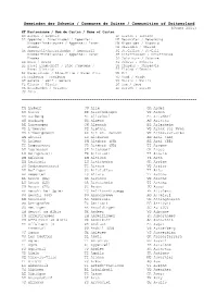 Gemeinden Der Schweiz / Communes De Suisse / Communities Of