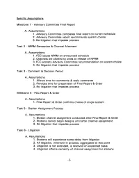 Specific Assumptions Milestone 1
