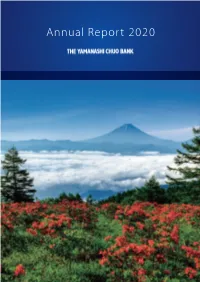 Annual Report 2020 Local Industries in Yamanashi Prefecture Preparations for High-Speed Transportation Network
