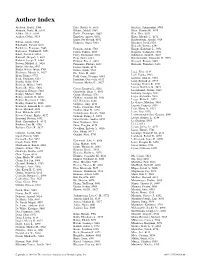 Author Index
