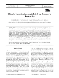Climate Classification Revisited: from Köppen to Trewartha