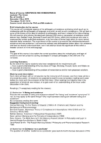 Existence Syllabus Crane Fall 2019 Copy