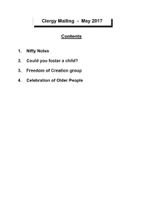 MAILING CONTENTS PAGE.Pub