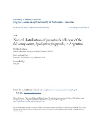 Natural Distribution of Parasitoids of Larvae of the Fall Armyworm, &lt;I