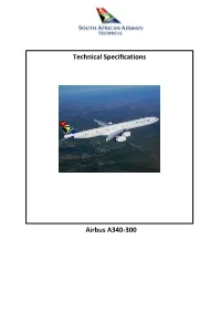 Airbus A340-300 Technical Specifications