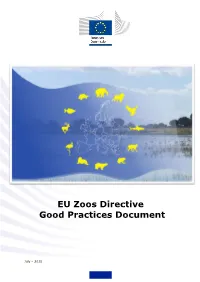 EU Zoos Directive Good Practices Document