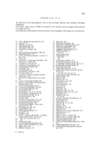 Index Vol. 12-15