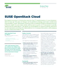 SUSE Openstack Cloud