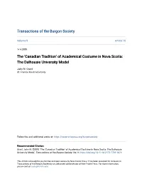 The Dalhousie University Model
