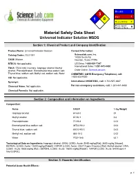 3 1 0 Material Safety Data Sheet