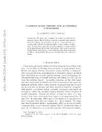 Classification Theory for Accessible Categories