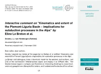 Kinematics and Extent of the Piemont-Liguria Basin – Implications for Subduction Processes in the Alps” by Eline Le Breton Et Al
