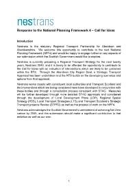 Response to the National Planning Framework 4 – Call for Ideas