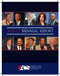 2011–12 Biennial Report Over the Years Over the Years T Able of Contents