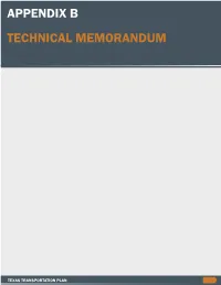 Appendix B Technical Memorandum