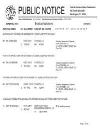 Broadcast Applications 3/29/2018