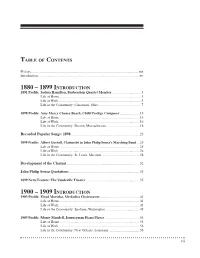 1880 – 1899 Introduction 1900 – 1909 Introduction