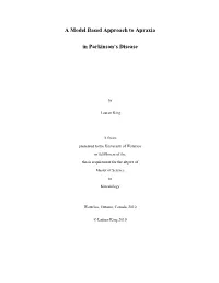 A Model Based Approach to Apraxia in Parkinson's Disease
